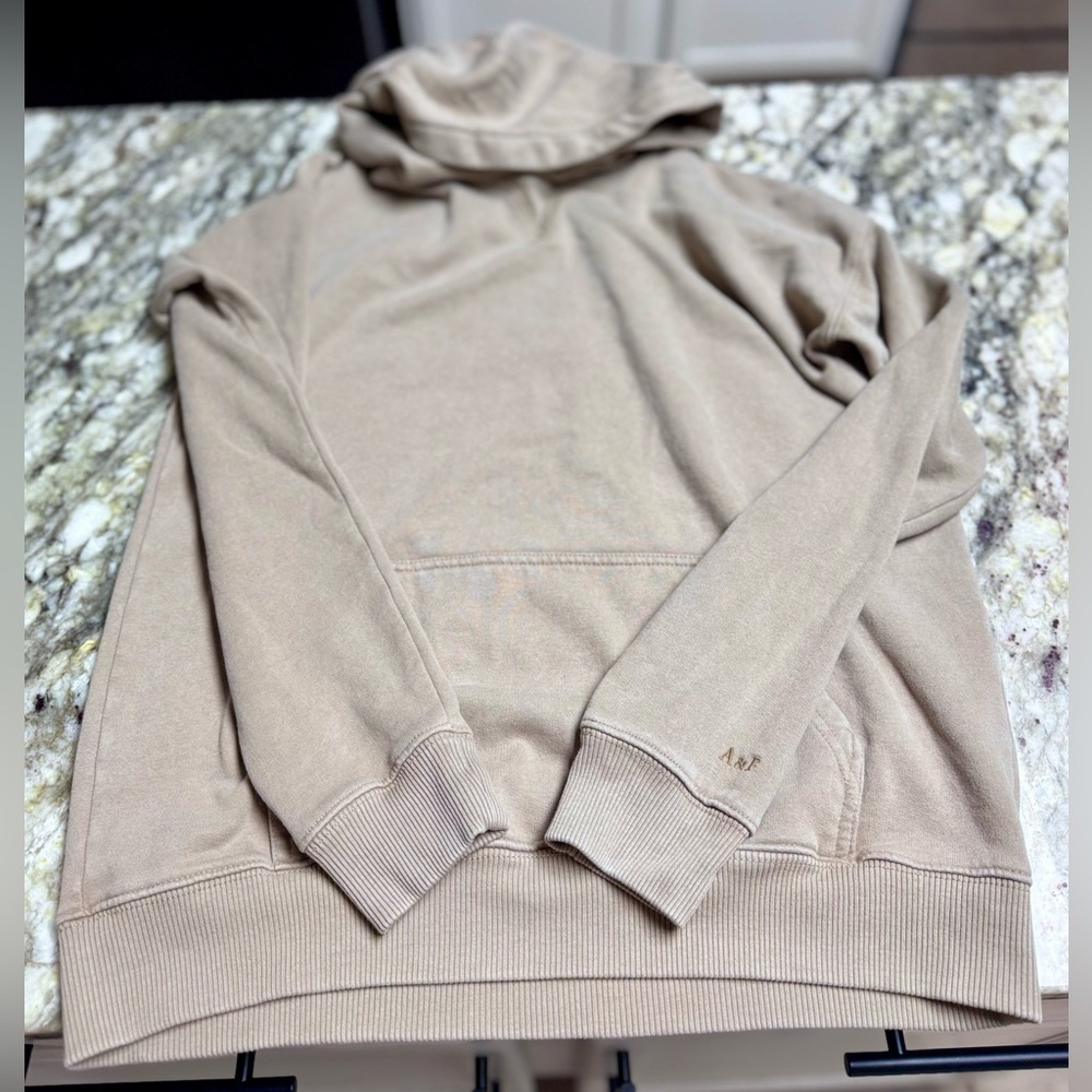 Abercrombie and Fitch Kids Light Brown Hoodie Size 15/16 - Picture 3 of 6